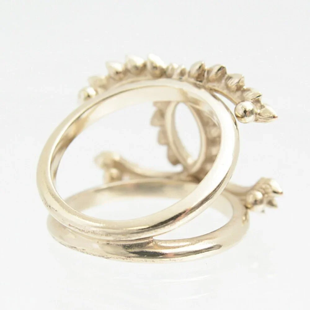 CHANEL Gold Logo Ring - Picture 5 of 10